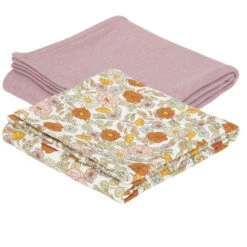 Little Dutch Swaddles 70 X 70 Vintage Little Flowers/Pure Mauve