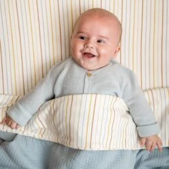 Little Dutch Cot Blanket Pure Soft Blue -Baby Product Sale 0020855 little dutch cot blanket pure soft blue pure 1