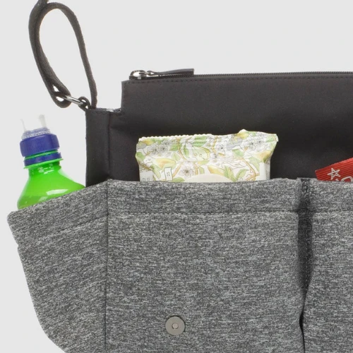 Storksak Stroller Organiser Luxe Scuba Grey 5 Storksak Stroller Organiser Luxe Scuba Grey - Image 3