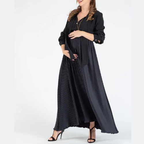 Cache Coeur Bardot Maternity Plissé Long Skirt 3 Cache Coeur Bardot Maternity Plissé Long Skirt