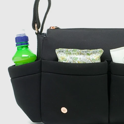 Storksak Stroller Organiser Luxe Scuba Black 8 Storksak Stroller Organiser Luxe Scuba Black - Image 6