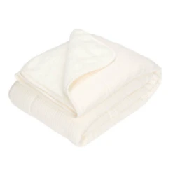 Little Dutch Bassinet Blanket Pure Soft White