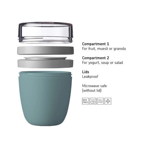 Mepal Lunch Pot Ellipse - Nordic Green 5 Mepal Lunch Pot Ellipse - Nordic Green - Image 3