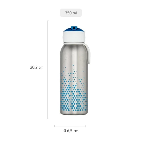 Mepal Insulated Bottle Flip-up Campus 350 Ml - Blue 4 Mepal Insulated Bottle Flip-up Campus 350 Ml - Blue - Image 2