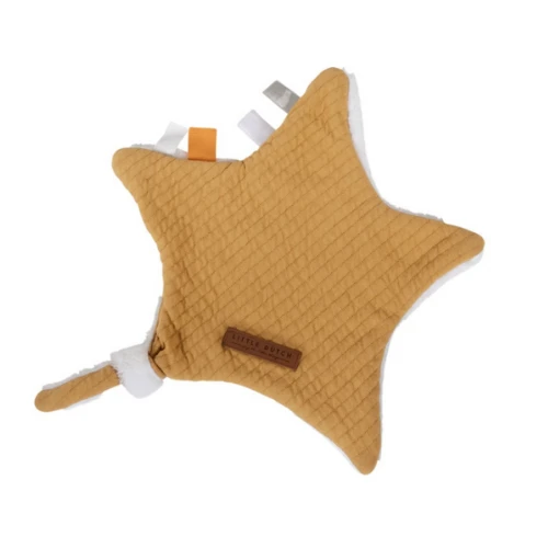 Little Dutch Cuddle Cloth Star - Pure Ochre 3 Little Dutch Cuddle Cloth Star - Pure Ochre