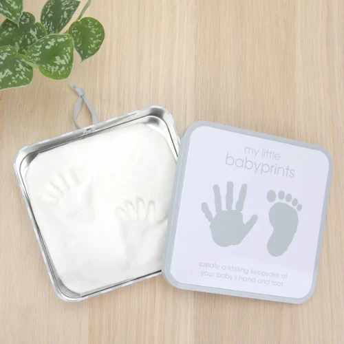Pearhead My Little Babyprints Tin Grey/white 4 Pearhead My Little Babyprints Tin Grey/white - Image 2
