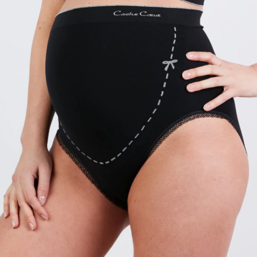Cache Coeur Maternity Seamlessbrief - Illusion - Black 3 Cache Coeur Maternity Seamlessbrief - Illusion - Black