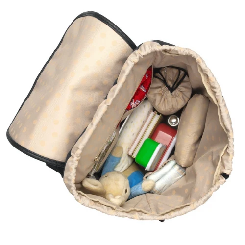 Freddie Vegan Leather Backpack Black 5 Freddie Vegan Leather Backpack Black - Image 3