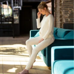 Cache Coeur Maternity Sleepwear Leggings - Sofia - Pearl -Baby Product Sale 52 35e24cc9 e2db 49a1 9b58 9d4b9920e533