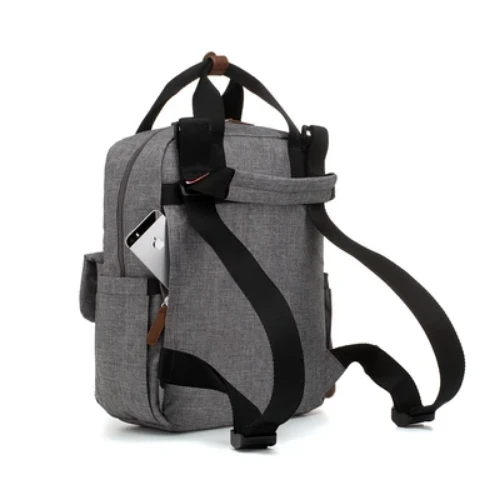 Backpack Georgi Eco Convertible - Grey 4 Backpack Georgi Eco Convertible - Grey - Image 2