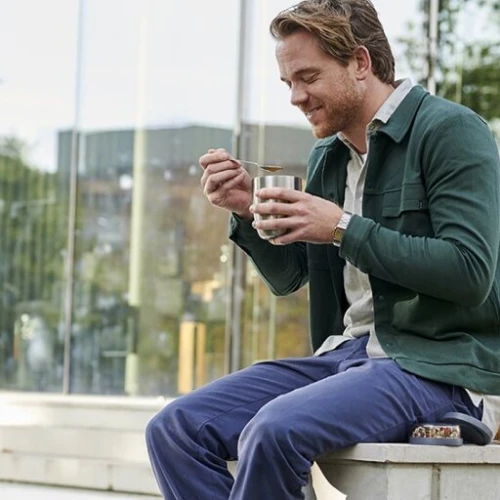 Mepal Insulated Lunch Pot Ellipse - Natural Brushed 4 Mepal Insulated Lunch Pot Ellipse - Natural Brushed - Image 2