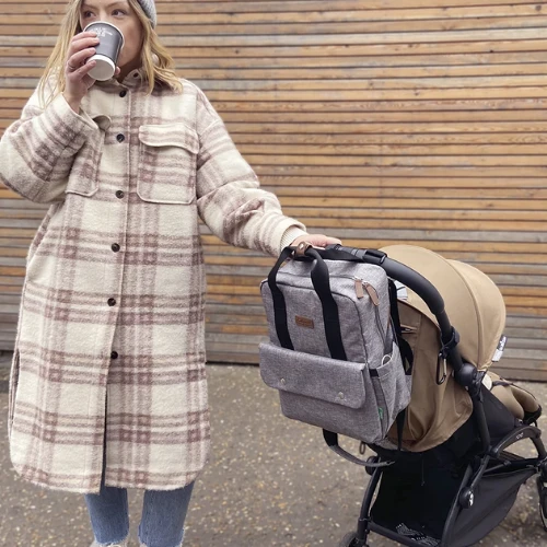 Backpack Georgi Eco Convertible - Grey 7 Backpack Georgi Eco Convertible - Grey - Image 5