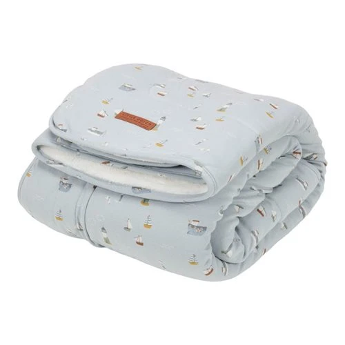 Little Dutch Bassinet Blanket- Sailors Bay Blue 3 Little Dutch Bassinet Blanket- Sailors Bay Blue