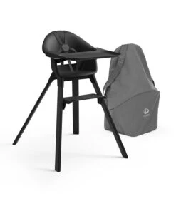 Stokke® Clikk™ High Chair Midnight Black -Baby Product Sale Clikk MidnightBlack TravelBag 211025 eCom