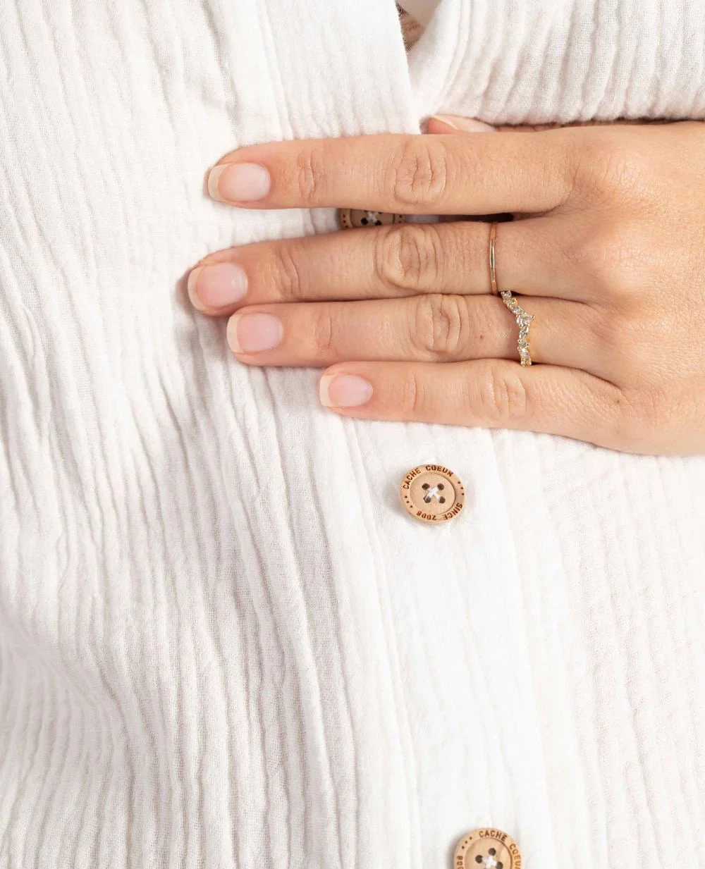 Cache Coeur Bertille White Maternity And Nursing Shirt Dress 8 Cache Coeur Bertille White Maternity And Nursing Shirt Dress - Image 6