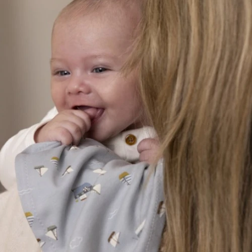 Little Dutch Swaddles 120 X 120 Sailors Bay Blue 4 Little Dutch Swaddles 120 X 120 Sailors Bay Blue - Image 2