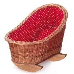 Wicker Cradle Red