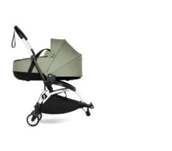 BABYZEN YOYO Connect Bassinet, Adapters -Baby Product Sale YOYOconnect BASSINET WHITEFRAME OLIVE WEB