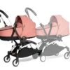 BABYZEN YOYO Connect Bassinet, Adapters -Baby Product Sale YOYOconnect YOYO2 SHADOW 3 4TWINBASSINET WHITEFRAME WEB