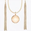 Acapulco Maternity Necklace Pink Gold Camel Cord -Baby Product Sale acapulco pink gold camel